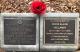Burial plaque of Doris Elaine (2016) & Lindsay George Hollamby (1992)